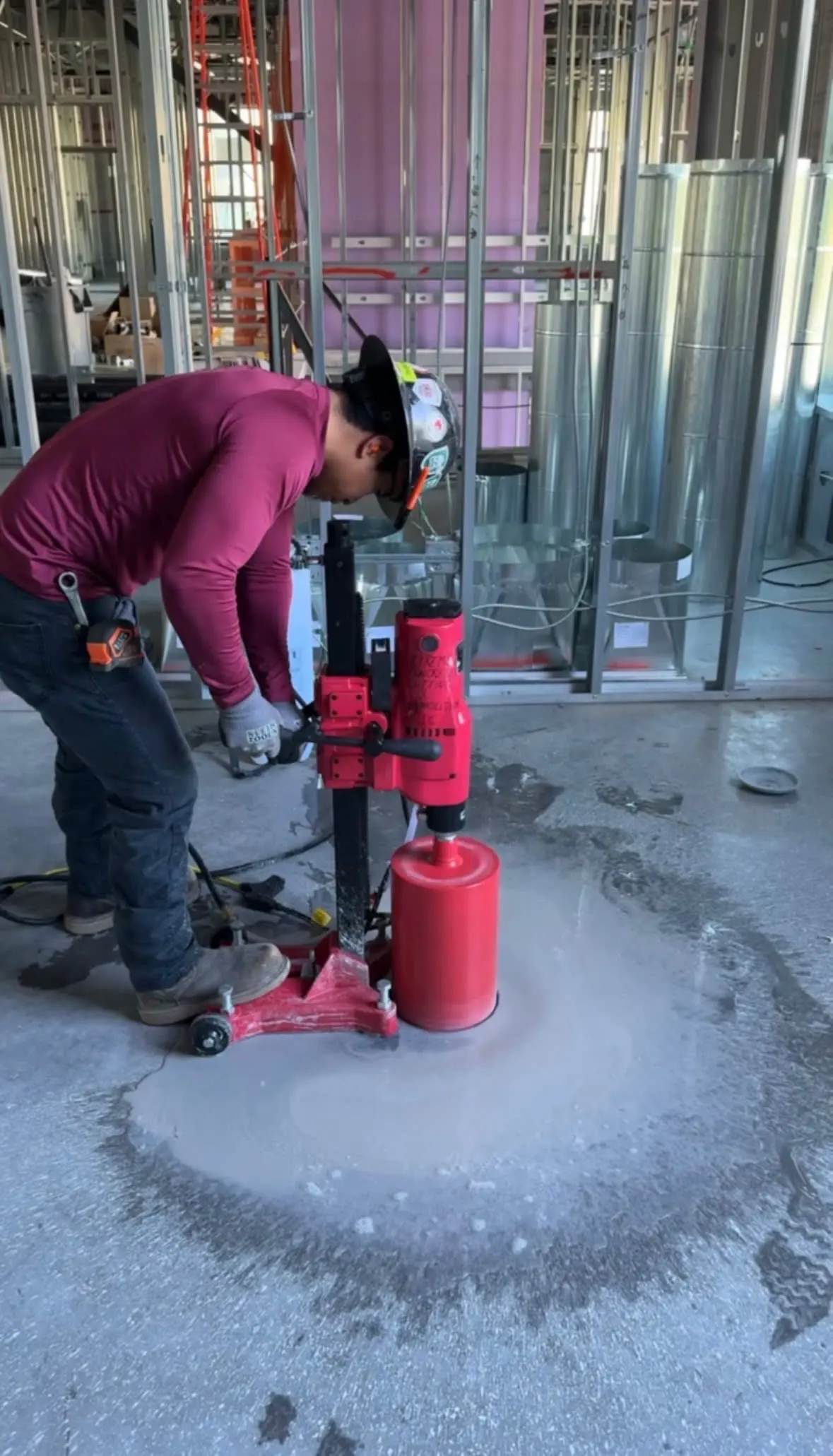 Recent concrete core drilling project